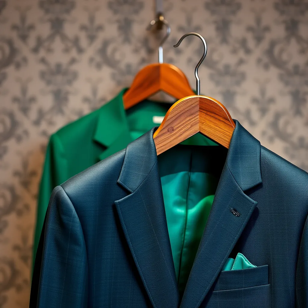 Dobieranie garnituru do zielonej sukienki – poradnik dla mężczyzn.