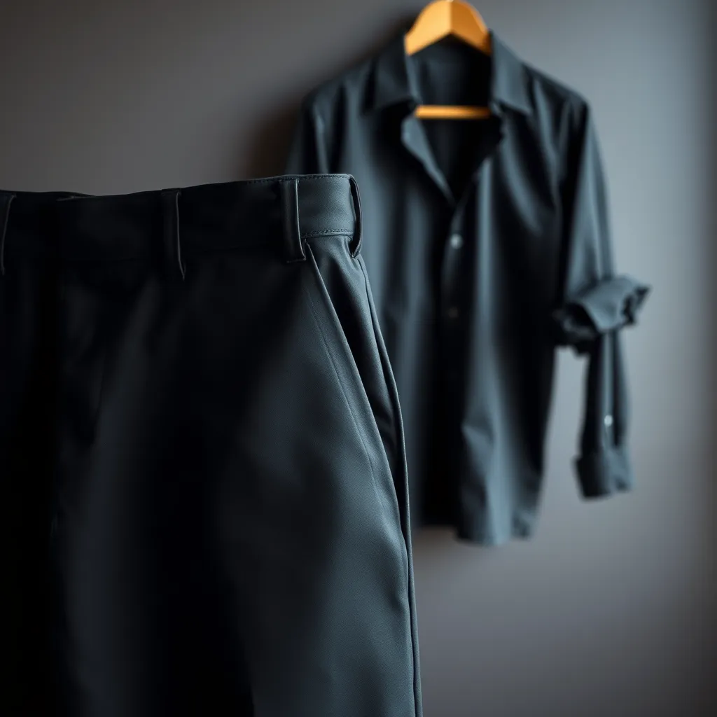 Jakie spodnie pasują do czarnej koszuli?