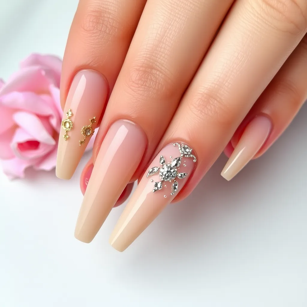 Paznokcie beżowe z brokatem – jakie wzory wybrać?