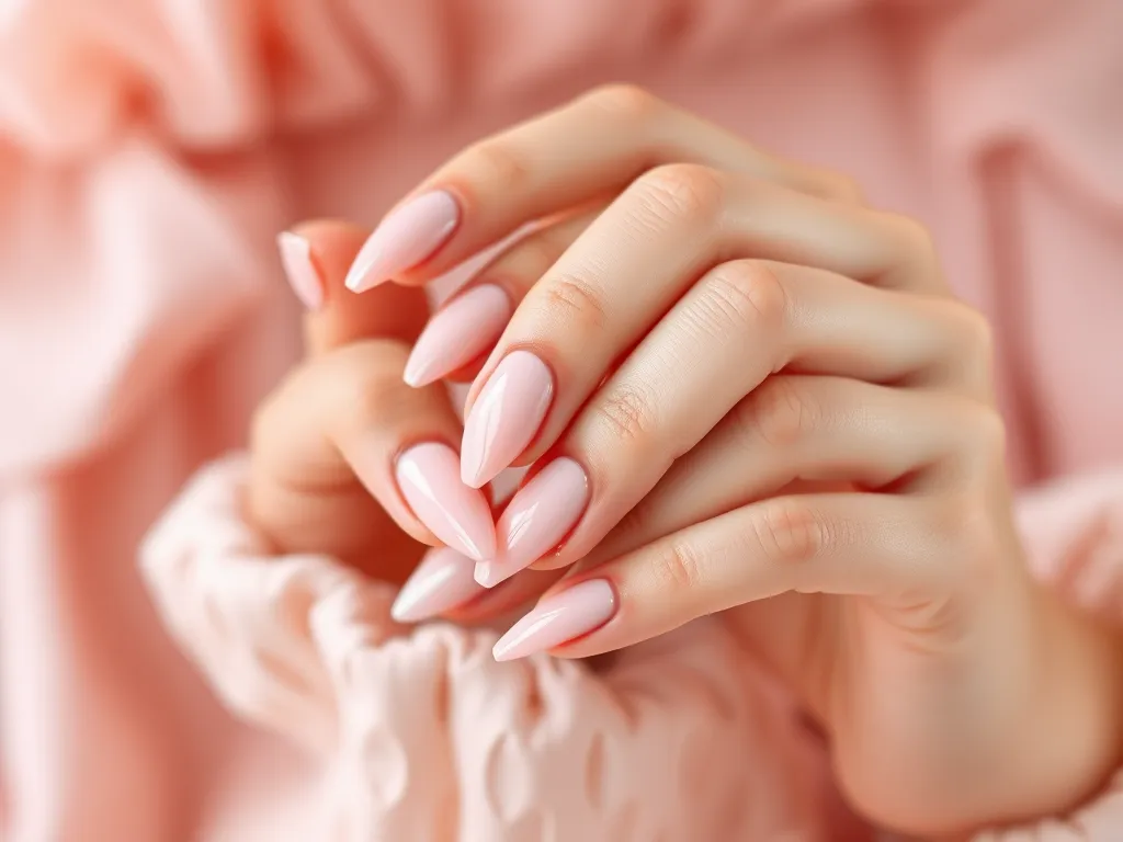 Jakie paznokcie do pudrowej sukienki?